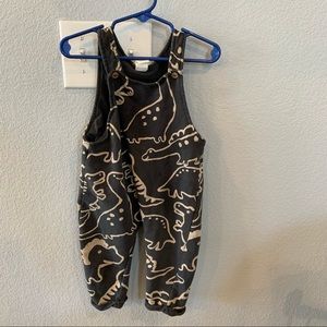 H&M Gender Neutral Dinosaur Cotton Overalls
